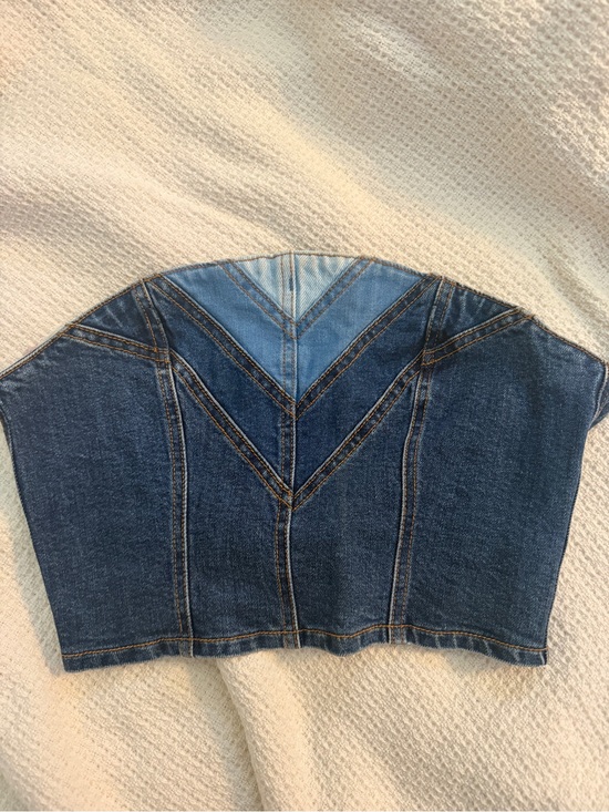 REVICE Tops - Revice denim strapless top
